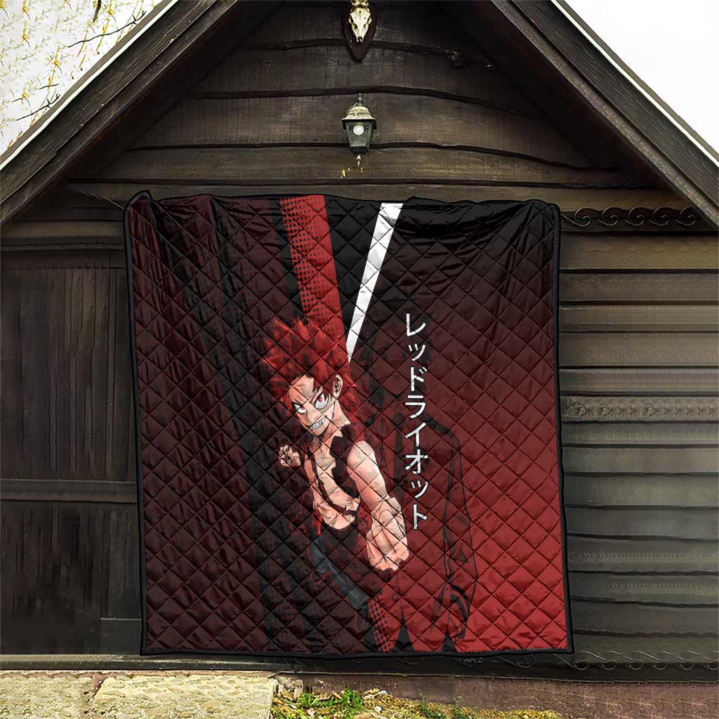 Eijiro Kirishima Red Riot Quilt Japanese Comic Book Style