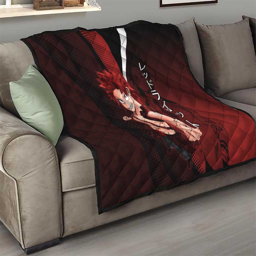 Eijiro Kirishima Red Riot Quilt Japanese Comic Book Style