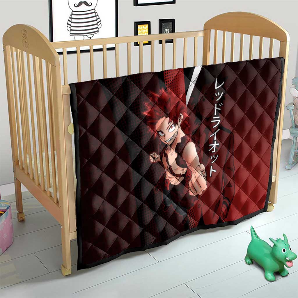 Eijiro Kirishima Red Riot Quilt Japanese Comic Book Style