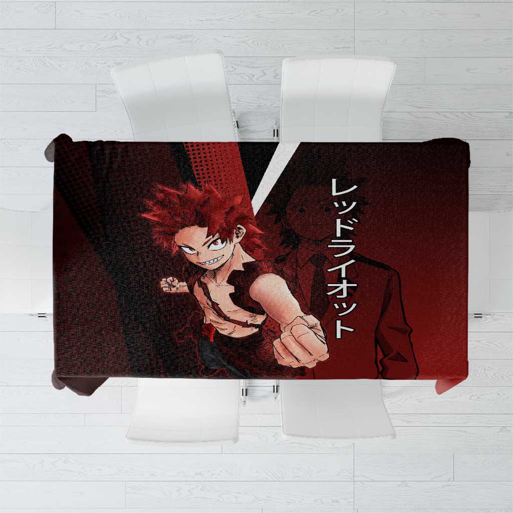 Eijiro Kirishima Red Riot Tablecloth Japanese Comic Book Style