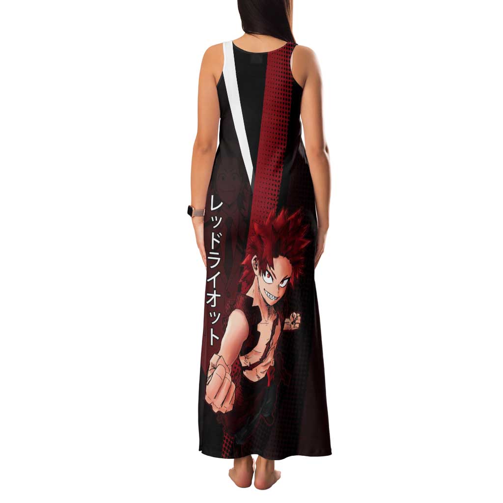 Eijiro Kirishima Red Riot Tank Maxi Dress Japanese Comic Book Style