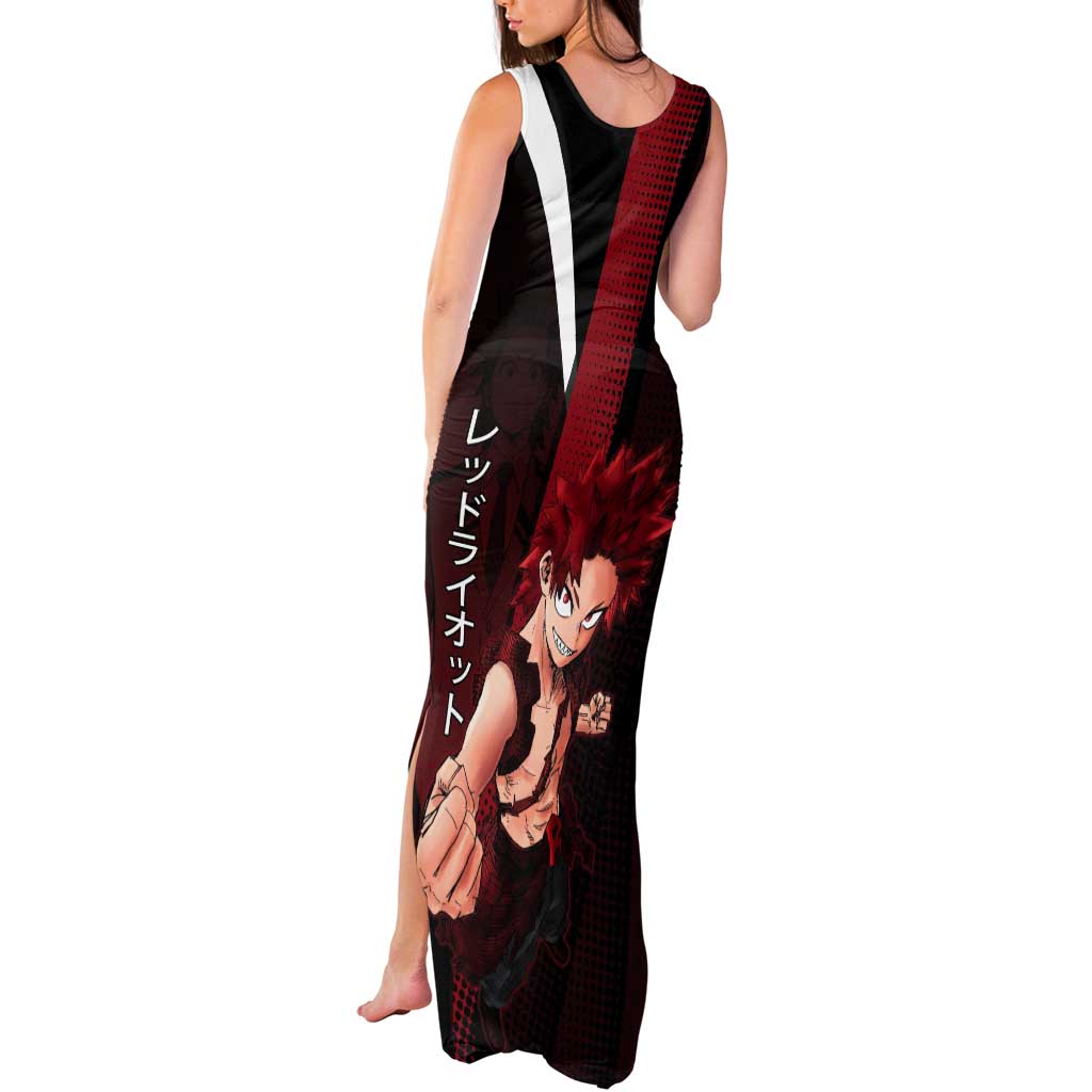 Eijiro Kirishima Red Riot Tank Maxi Dress Japanese Comic Book Style