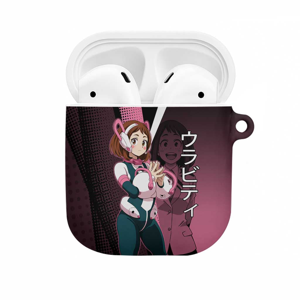 Ochaco Uraraka Uravity AirPods Case Japanese Comic Book Style