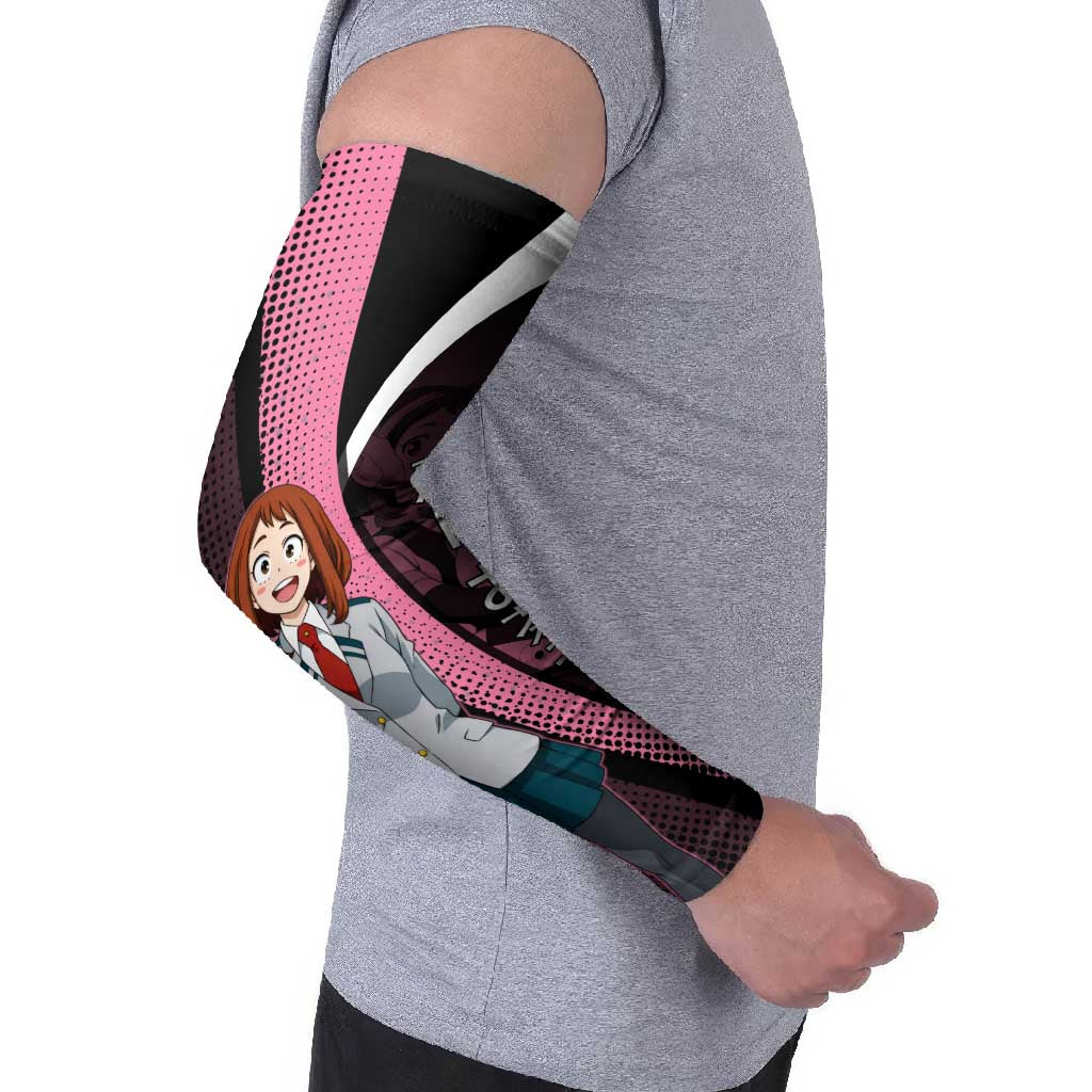 Ochaco Uraraka Uravity Arm Sleeves Japanese Comic Book Style