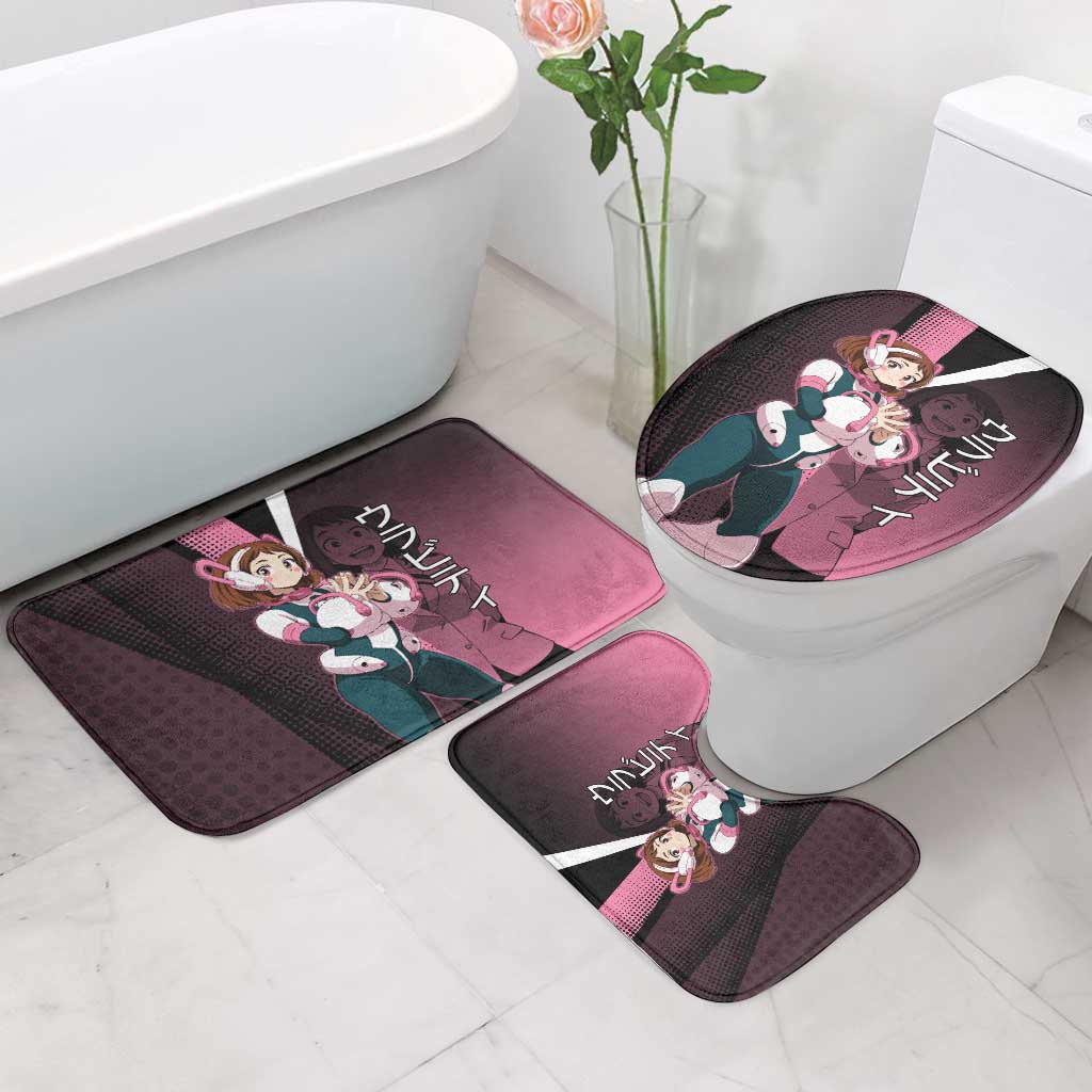 Ochaco Uraraka Uravity Bathroom Set Japanese Comic Book Style