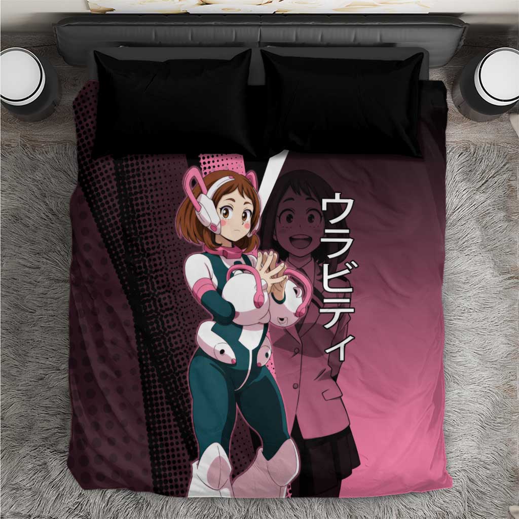 Ochaco Uraraka Uravity Bedding Set Japanese Comic Book Style