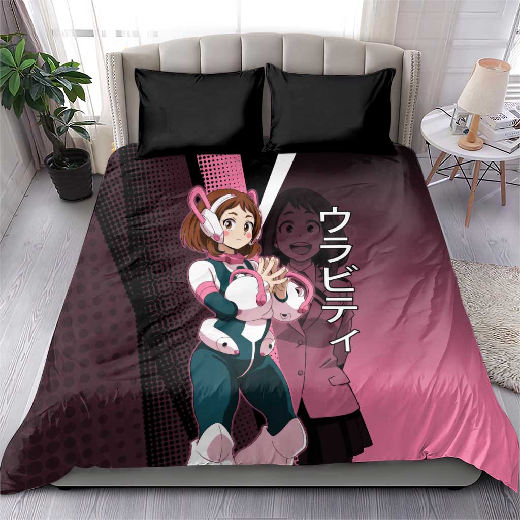 Ochaco Uraraka Uravity Bedding Set Japanese Comic Book Style