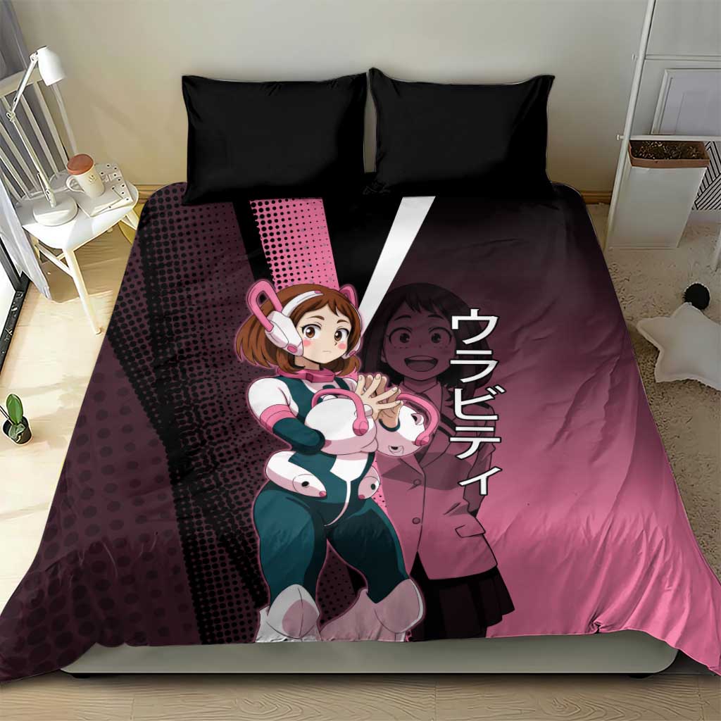 Ochaco Uraraka Uravity Bedding Set Japanese Comic Book Style