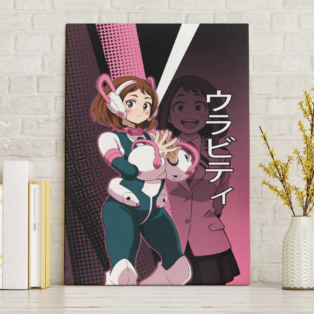 Ochaco Uraraka Uravity Canvas Wall Art Japanese Comic Book Style