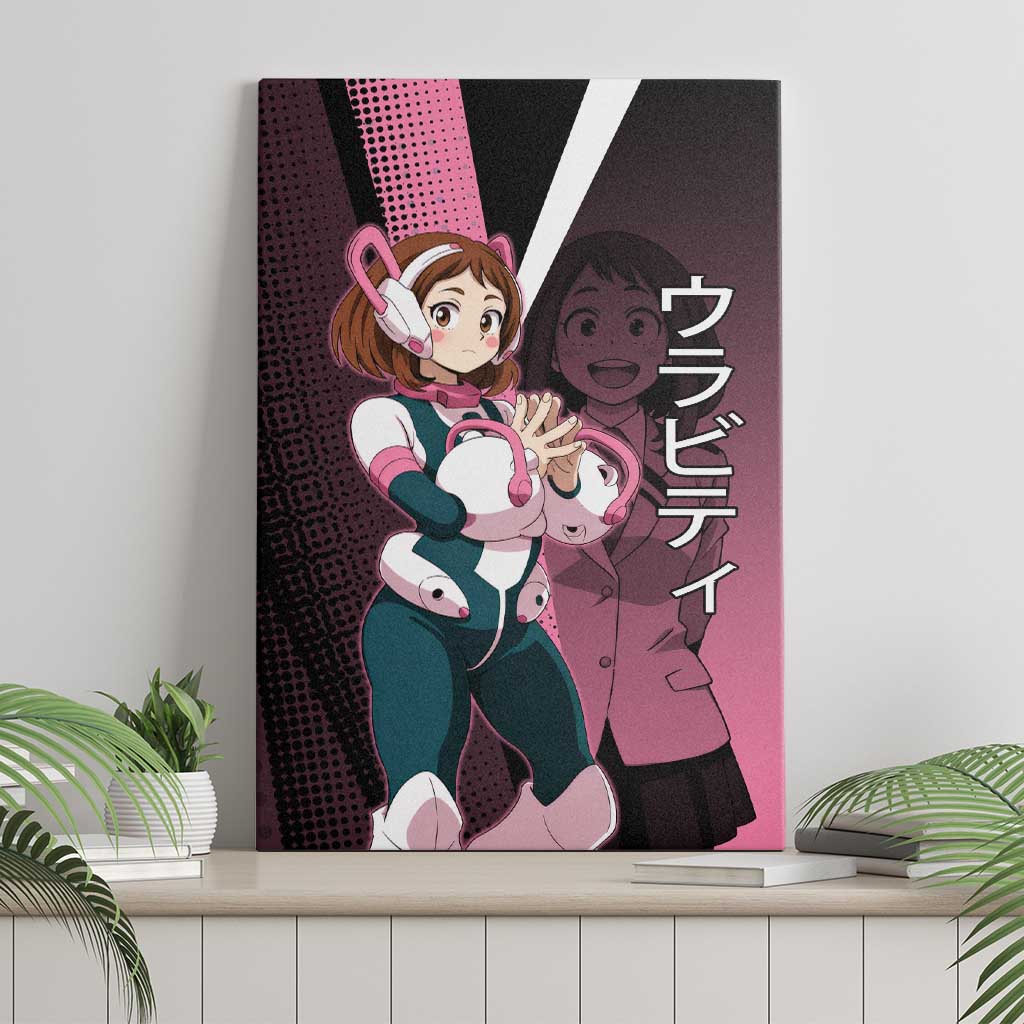 Ochaco Uraraka Uravity Canvas Wall Art Japanese Comic Book Style
