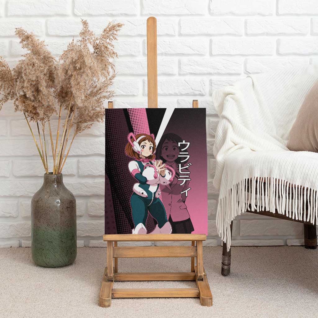 Ochaco Uraraka Uravity Canvas Wall Art Japanese Comic Book Style