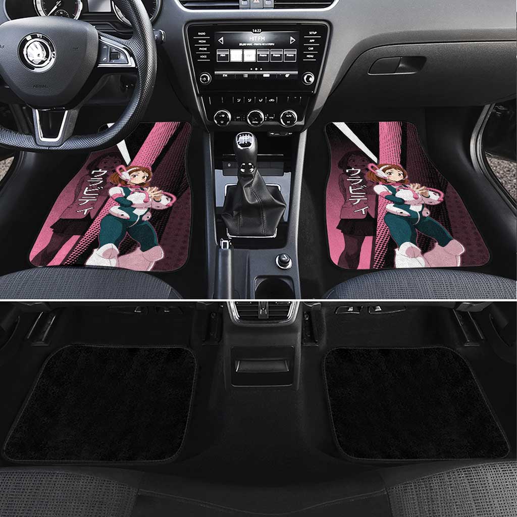 Ochaco Uraraka Uravity Car Mats Japanese Comic Book Style