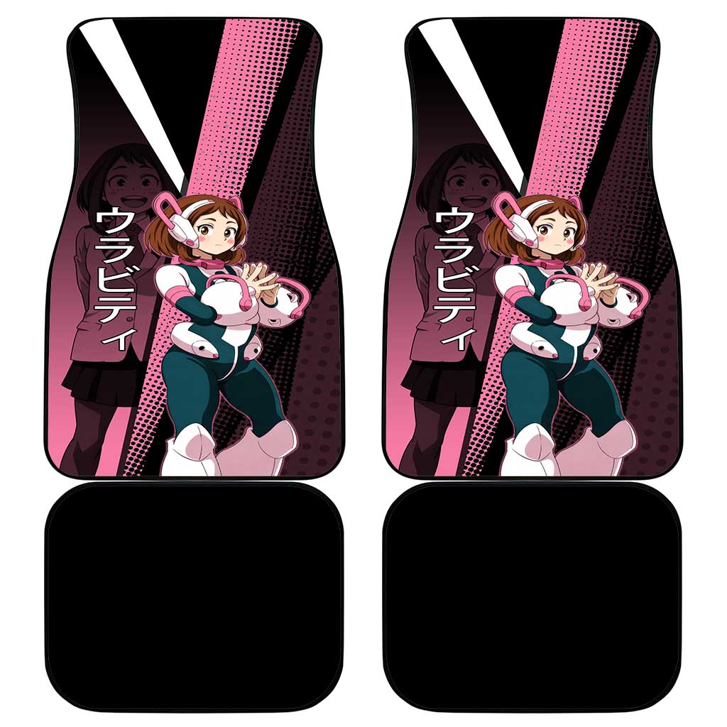 Ochaco Uraraka Uravity Car Mats Japanese Comic Book Style