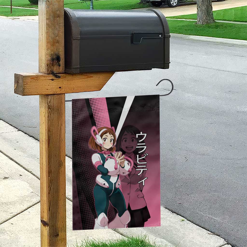 Ochaco Uraraka Uravity Garden Flag Japanese Comic Book Style