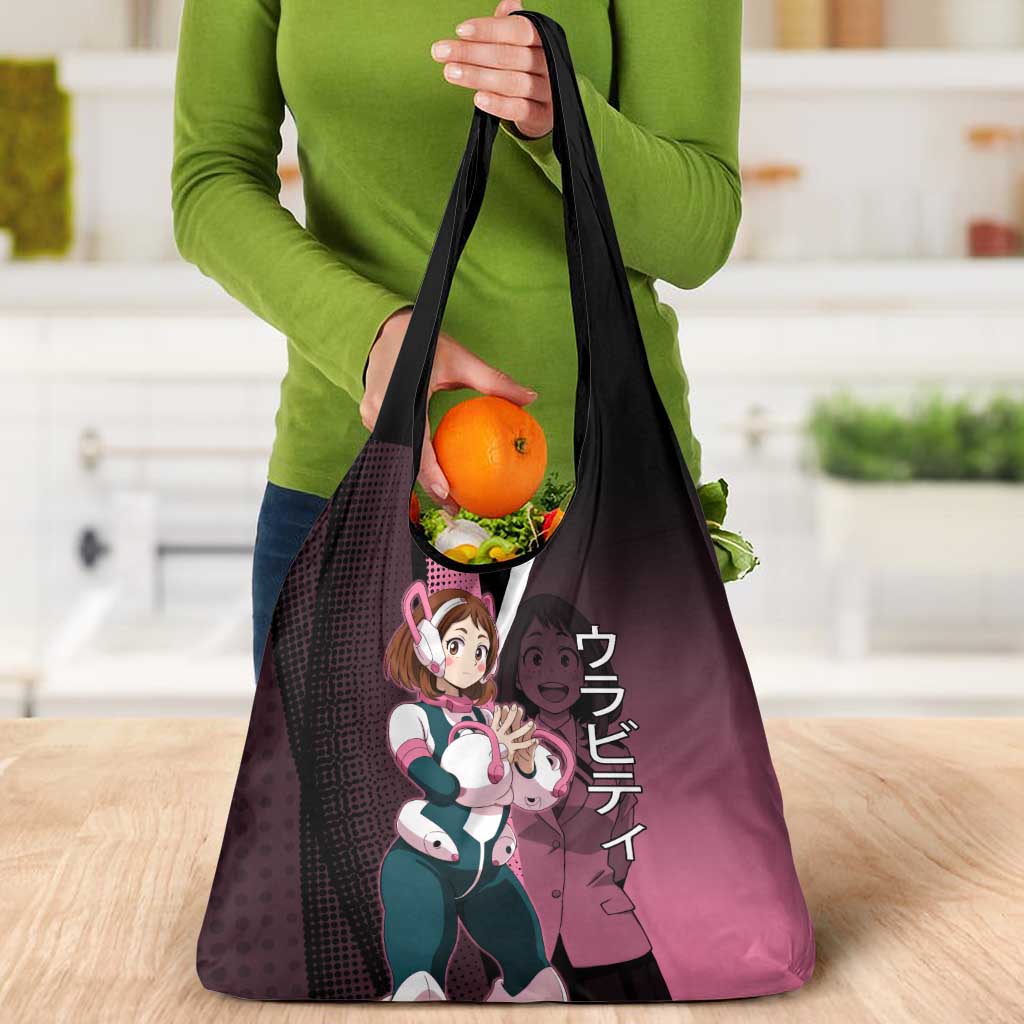 Ochaco Uraraka Uravity Grocery Bag Japanese Comic Book Style