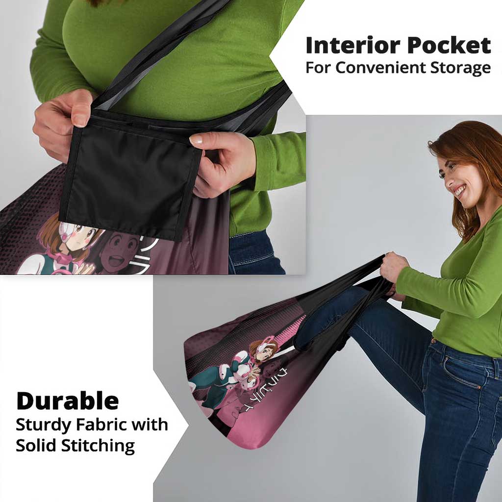 Ochaco Uraraka Uravity Grocery Bag Japanese Comic Book Style