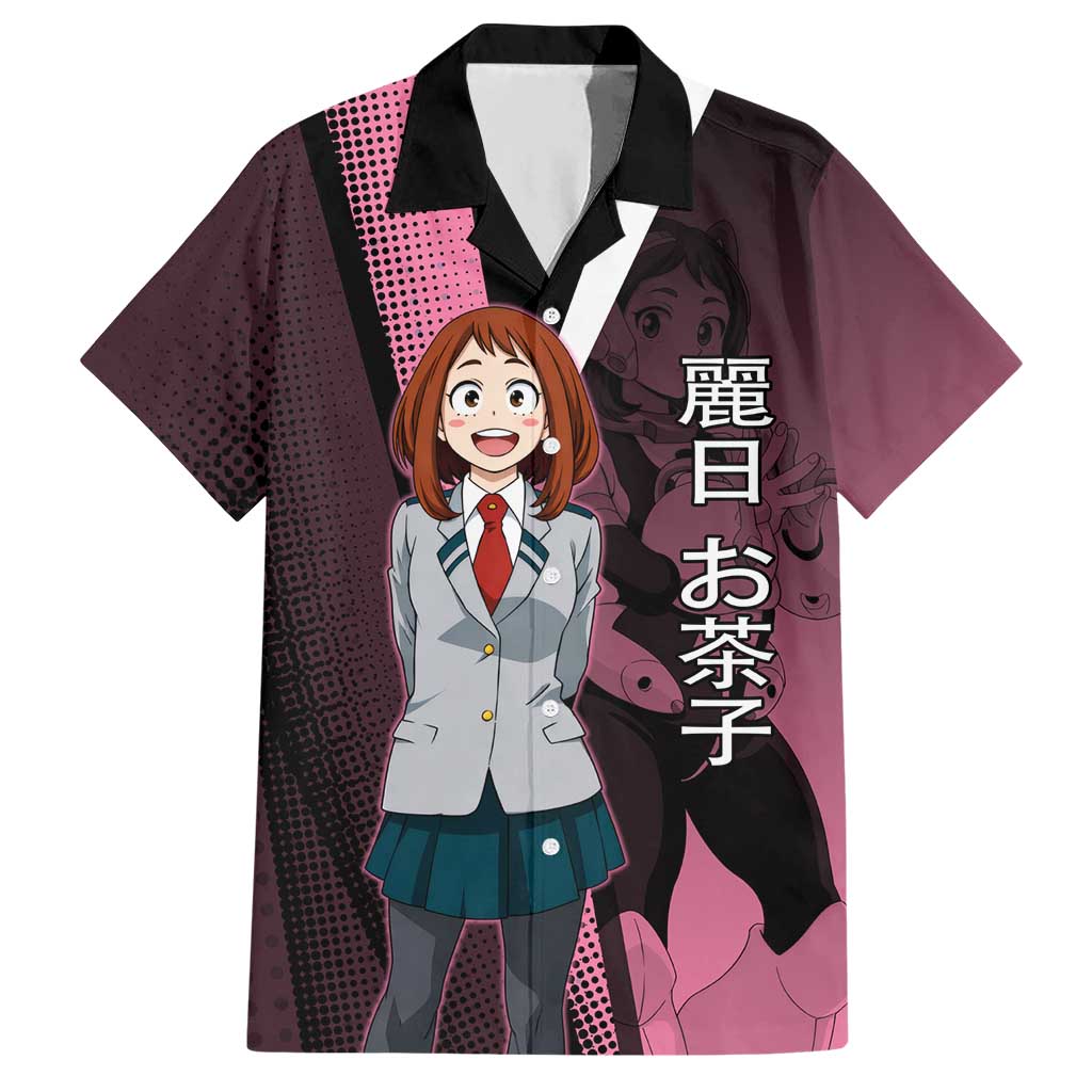 Ochaco Uraraka Uravity Hawaiian Shirt Japanese Comic Book Style