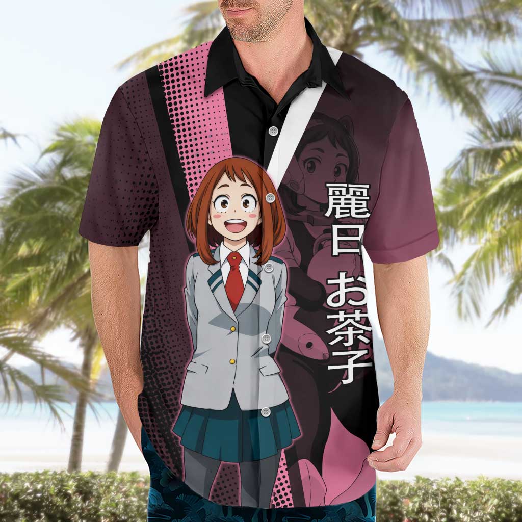 Ochaco Uraraka Uravity Hawaiian Shirt Japanese Comic Book Style