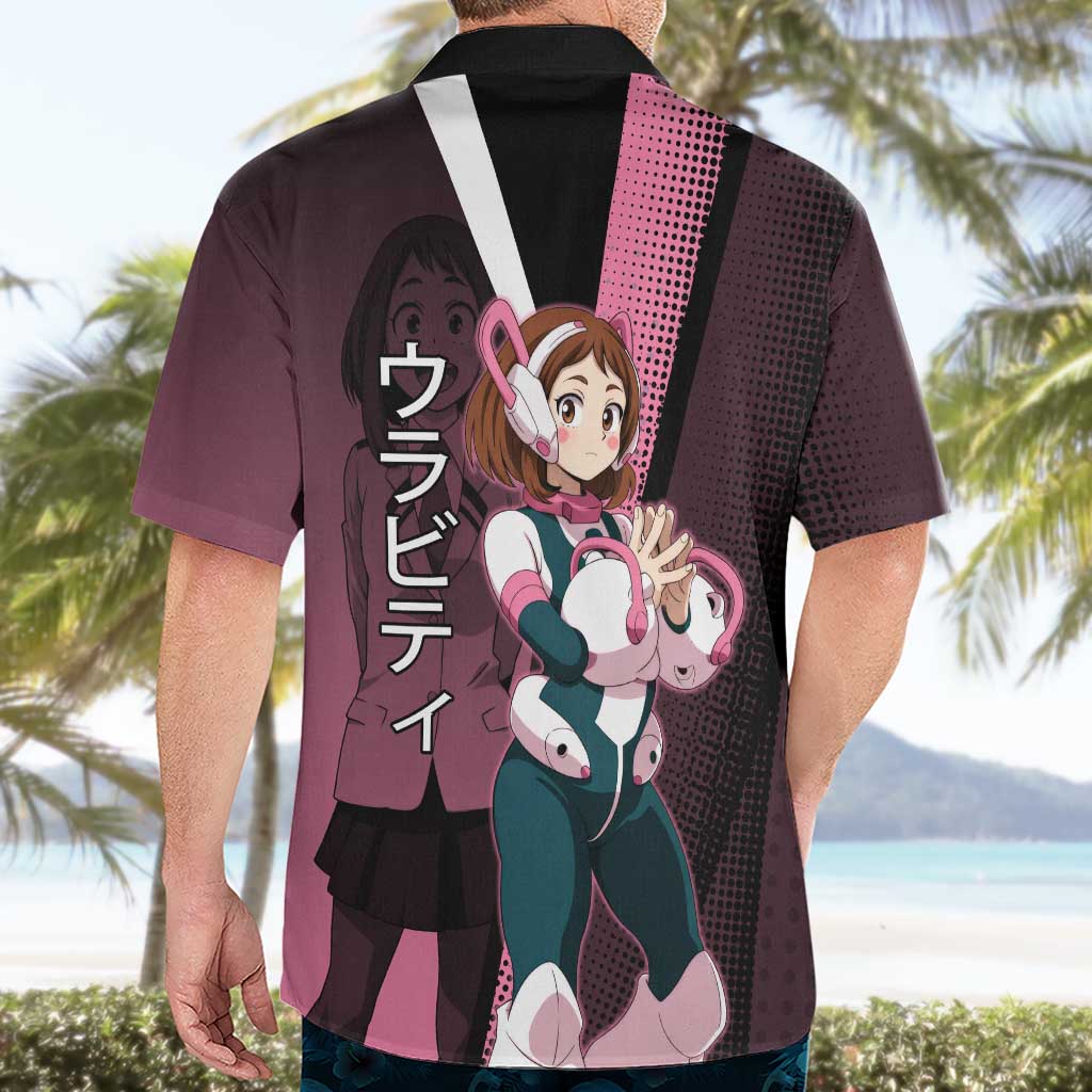Ochaco Uraraka Uravity Hawaiian Shirt Japanese Comic Book Style