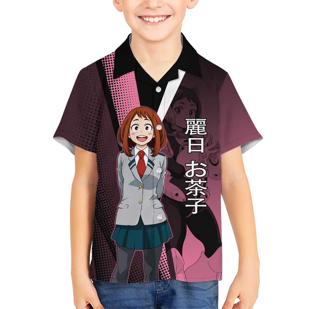 Ochaco Uraraka Uravity Hawaiian Shirt Japanese Comic Book Style