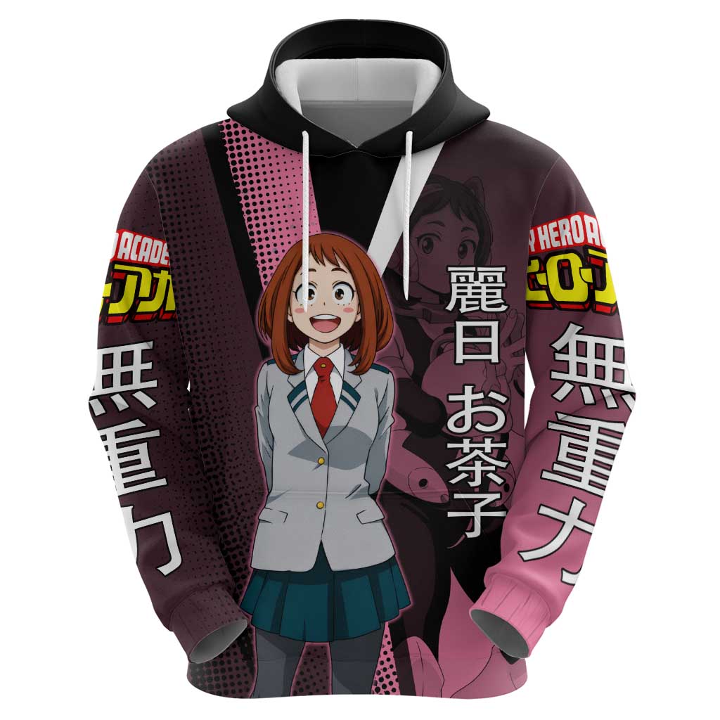 Ochaco Uraraka Uravity Hoodie Japanese Comic Book Style