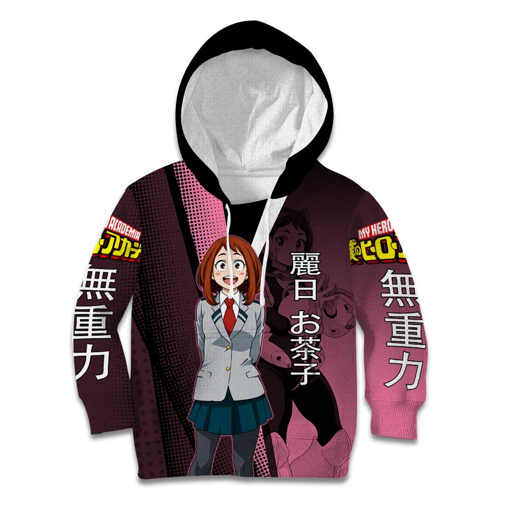 Ochaco Uraraka Uravity Kid Hoodie Japanese Comic Book Style