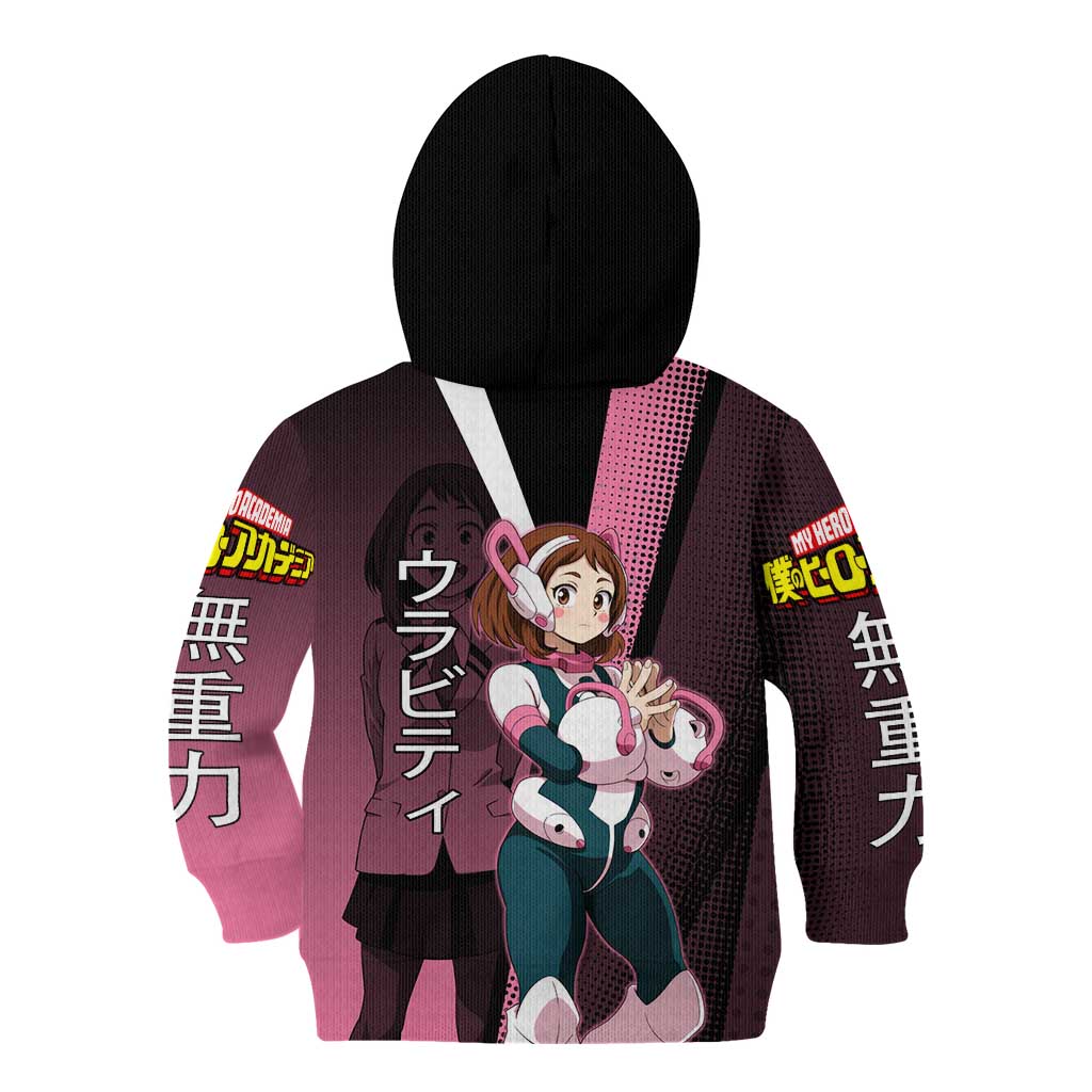 Ochaco Uraraka Uravity Kid Hoodie Japanese Comic Book Style