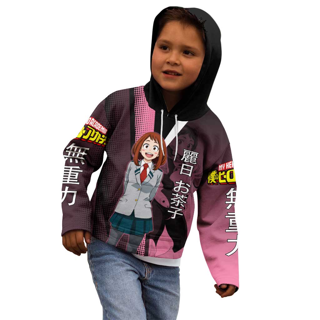 Ochaco Uraraka Uravity Kid Hoodie Japanese Comic Book Style