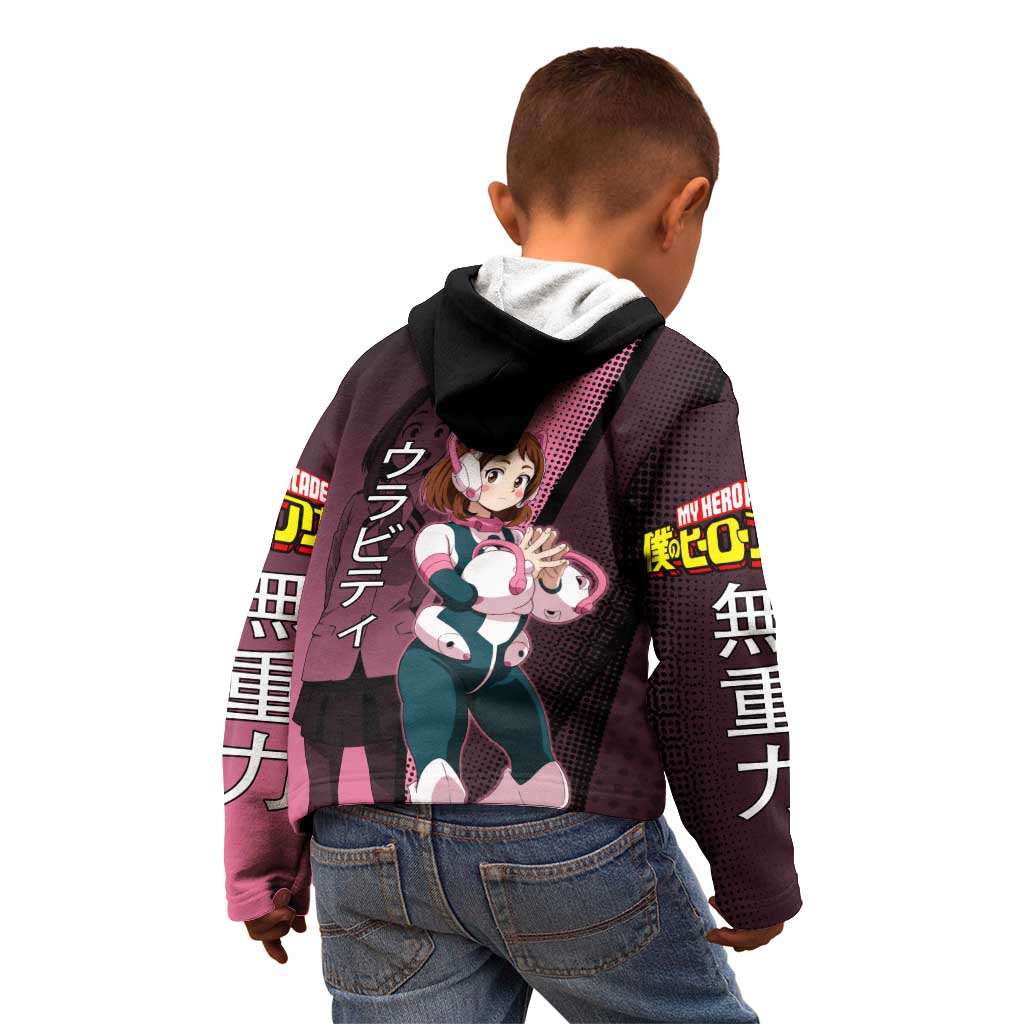 Ochaco Uraraka Uravity Kid Hoodie Japanese Comic Book Style