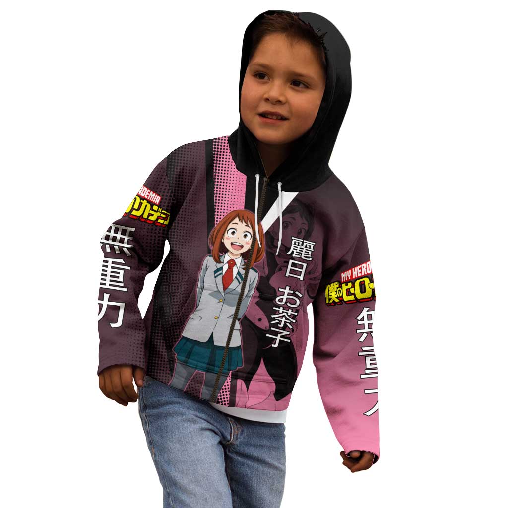 Ochaco Uraraka Uravity Kid Hoodie Japanese Comic Book Style