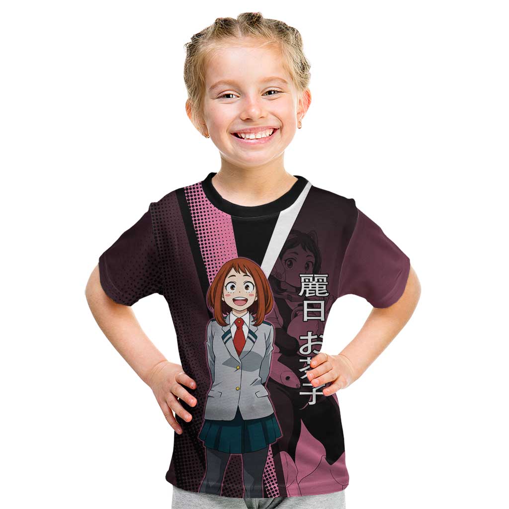 Ochaco Uraraka Uravity Kid T Shirt Japanese Comic Book Style