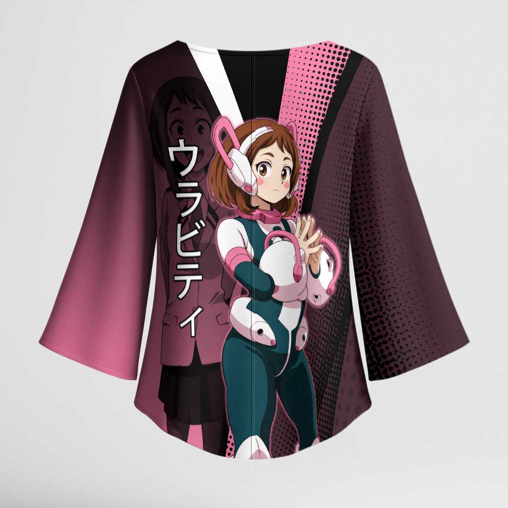 Ochaco Uraraka Uravity Kimono Sleeve Blouse Japanese Comic Book Style