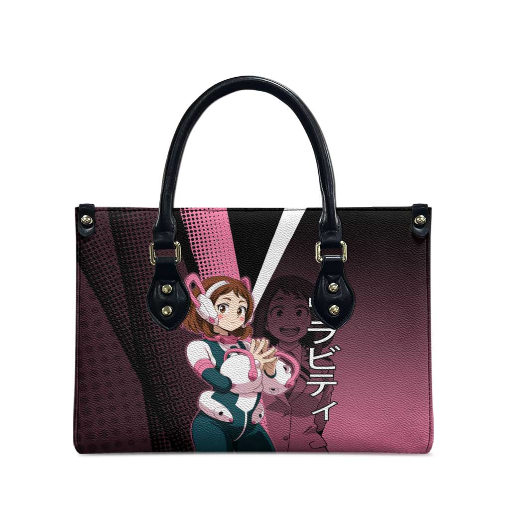 Ochaco Uraraka Uravity Leather Bag Japanese Comic Book Style