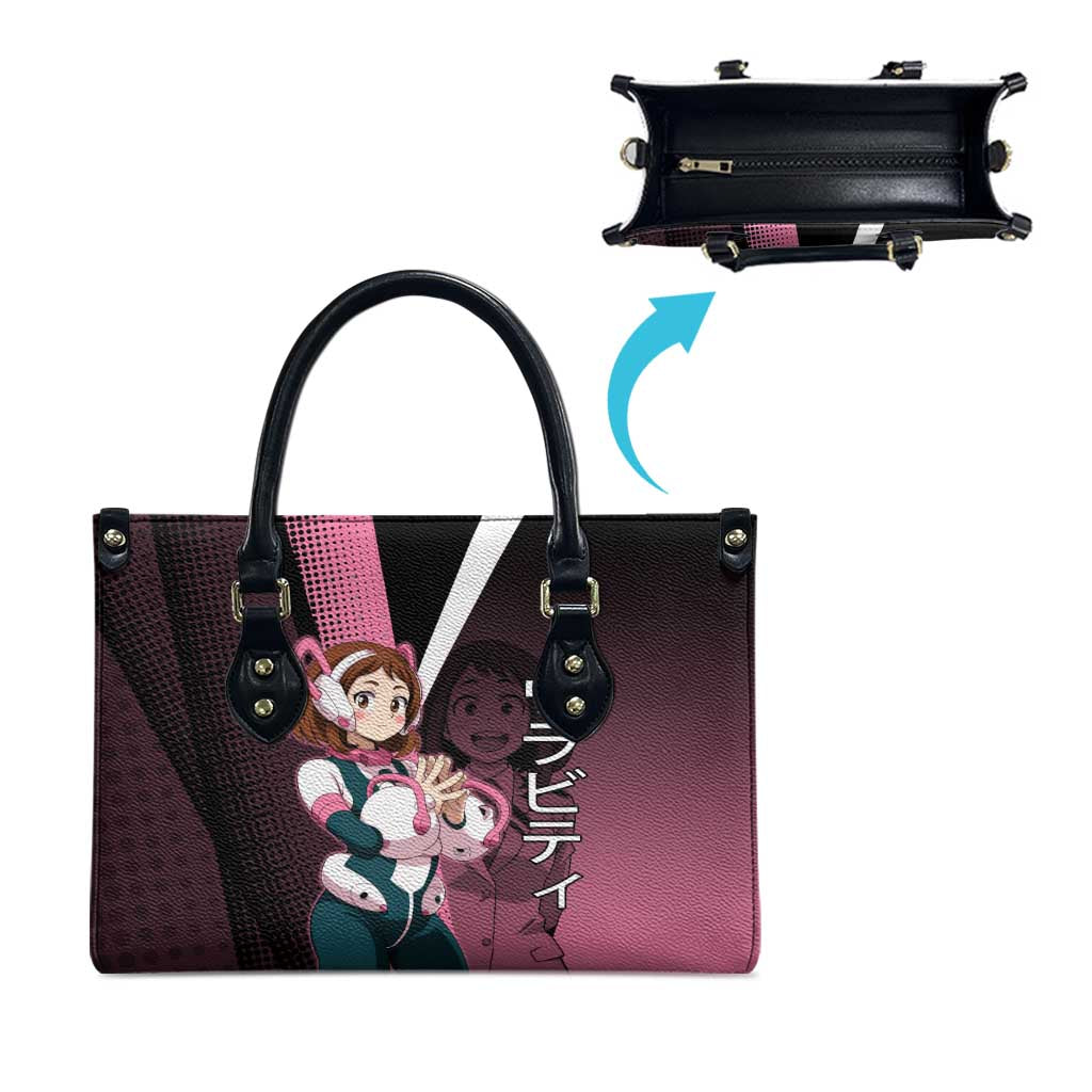 Ochaco Uraraka Uravity Leather Bag Japanese Comic Book Style