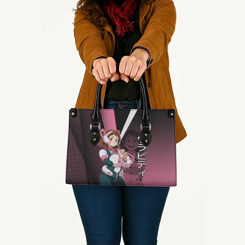Ochaco Uraraka Uravity Leather Bag Japanese Comic Book Style