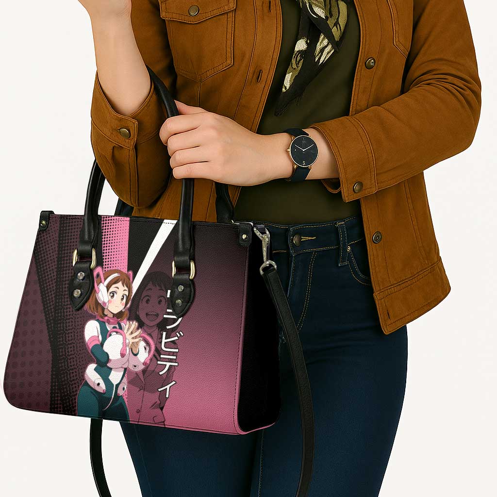 Ochaco Uraraka Uravity Leather Bag Japanese Comic Book Style