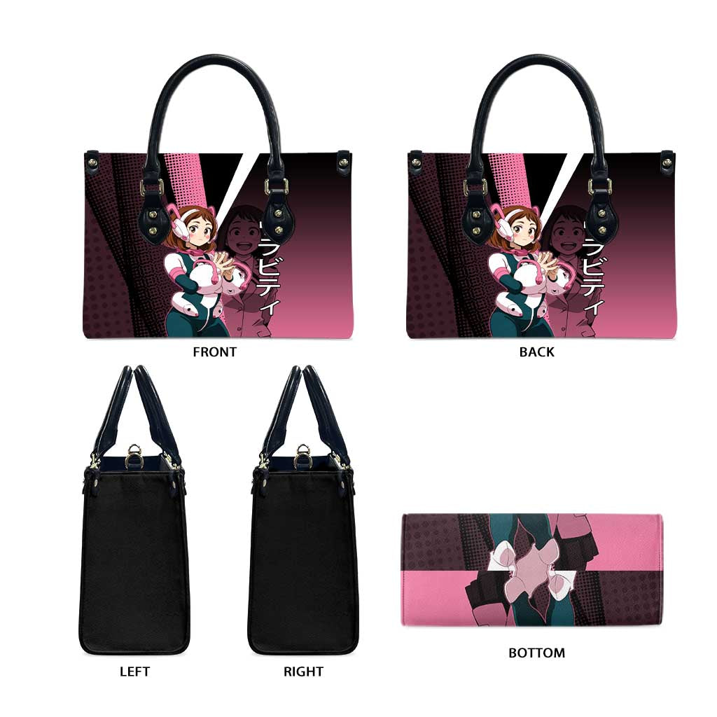 Ochaco Uraraka Uravity Leather Bag Japanese Comic Book Style