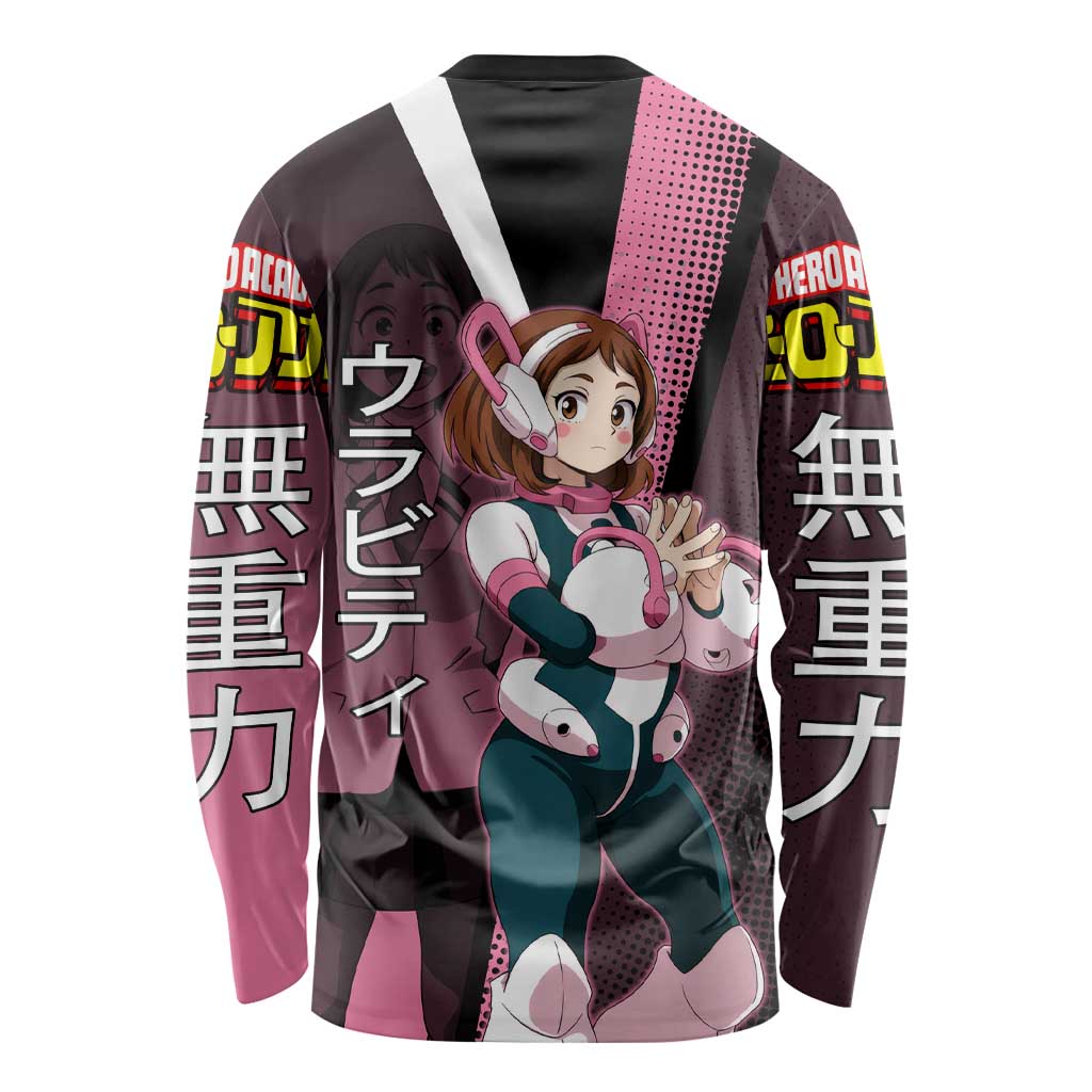 Ochaco Uraraka Uravity Long Sleeve Shirt Japanese Comic Book Style