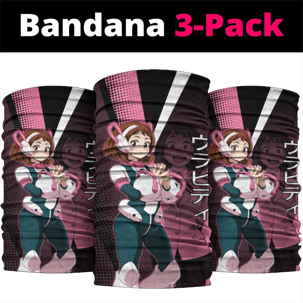 Ochaco Uraraka Uravity Neck Gaiter Japanese Comic Book Style