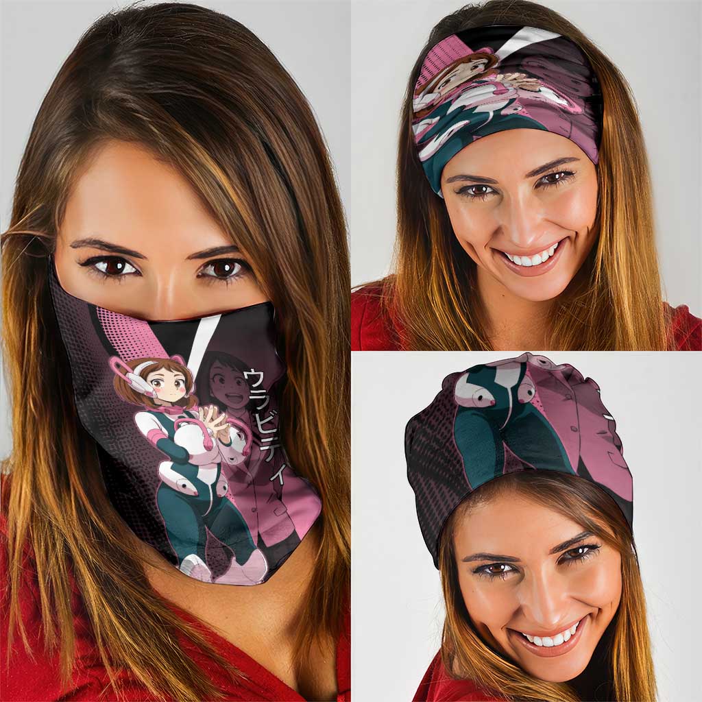 Ochaco Uraraka Uravity Neck Gaiter Japanese Comic Book Style