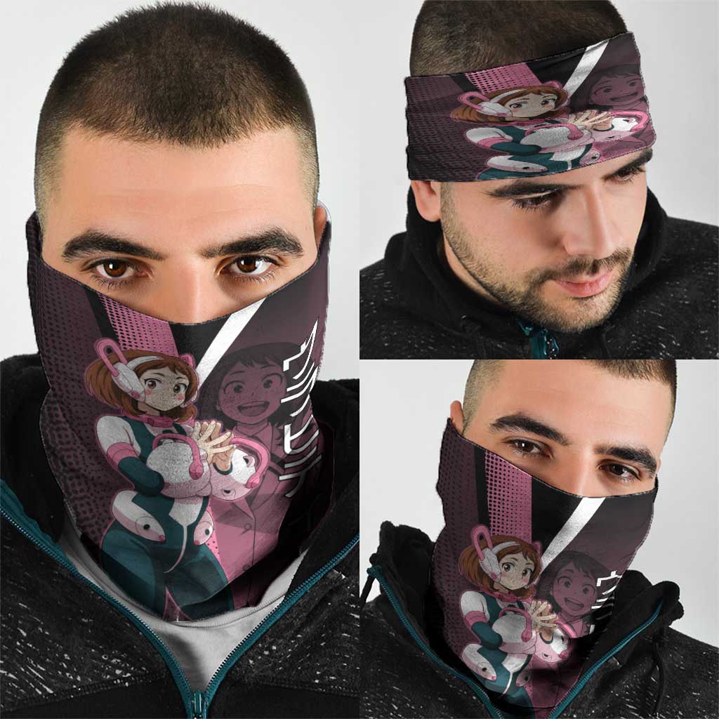 Ochaco Uraraka Uravity Neck Gaiter Japanese Comic Book Style