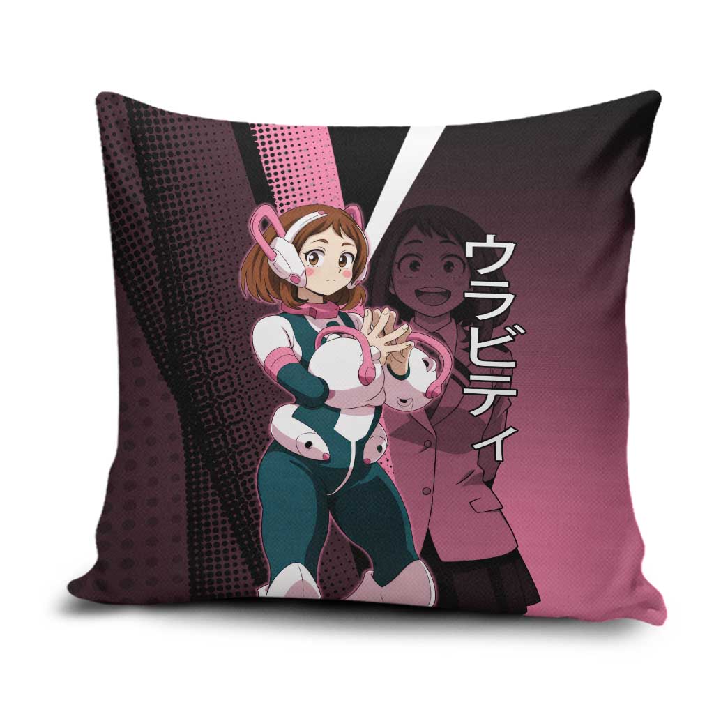 Ochaco Uraraka Uravity Pillow Cover Japanese Comic Book Style
