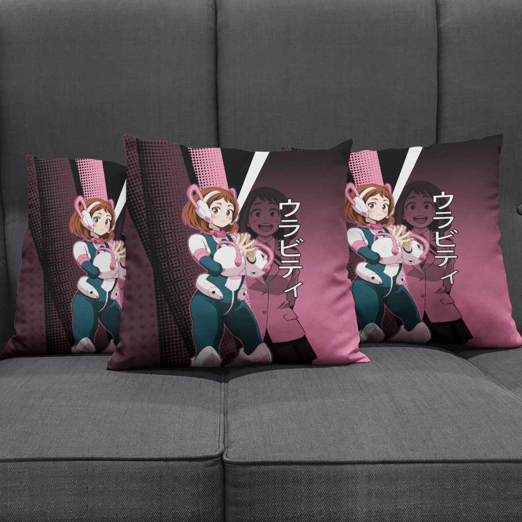 Ochaco Uraraka Uravity Pillow Cover Japanese Comic Book Style