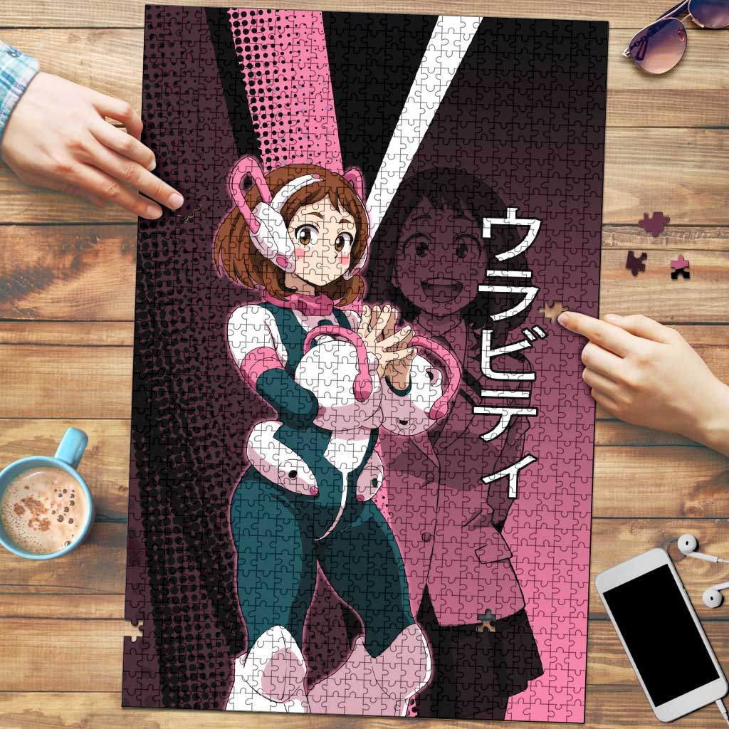 Ochaco Uraraka Uravity Puzzle Japanese Comic Book Style