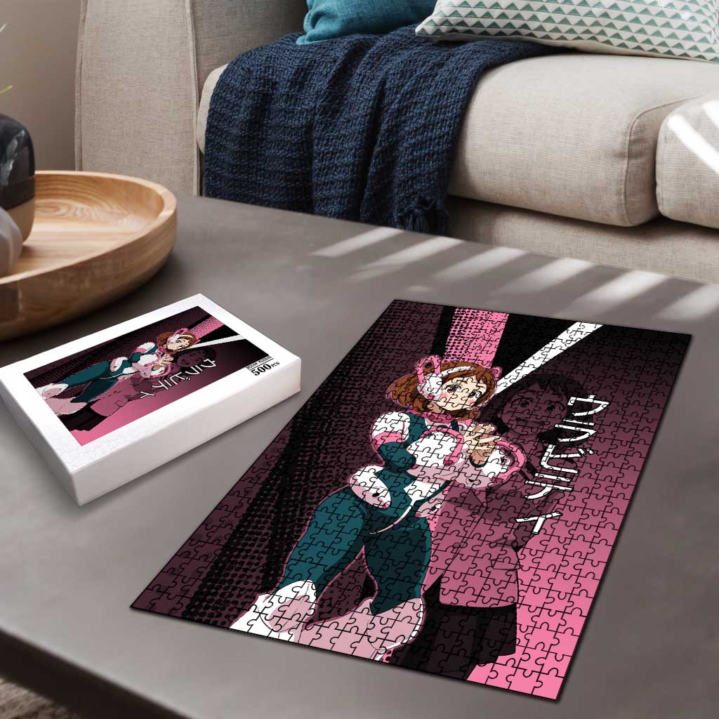 Ochaco Uraraka Uravity Puzzle Japanese Comic Book Style