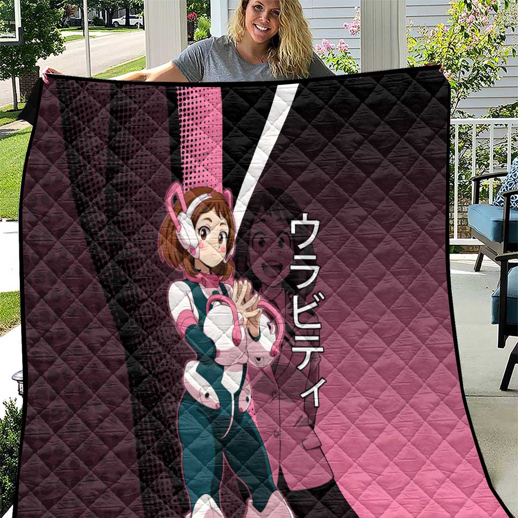 Ochaco Uraraka Uravity Quilt Japanese Comic Book Style