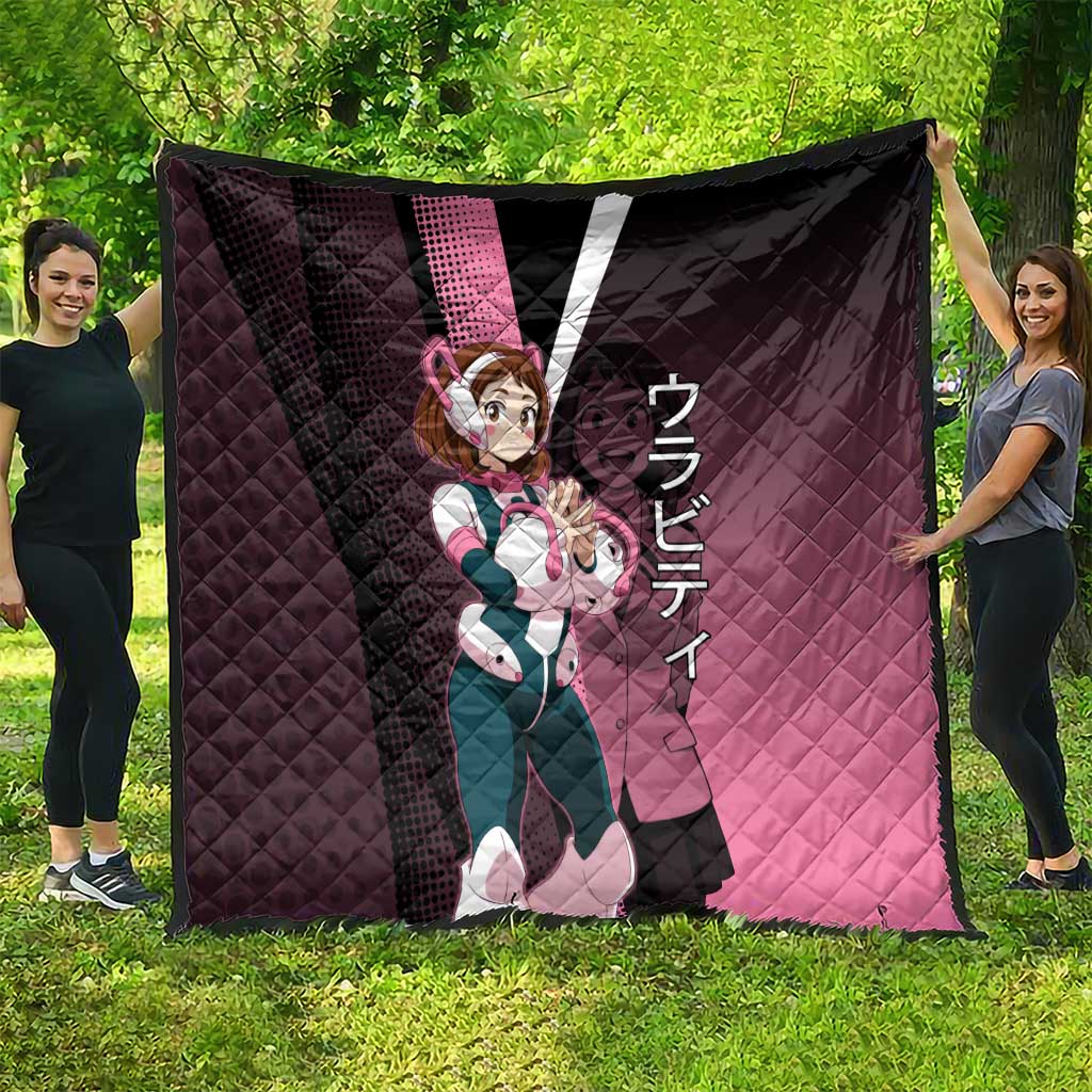 Ochaco Uraraka Uravity Quilt Japanese Comic Book Style