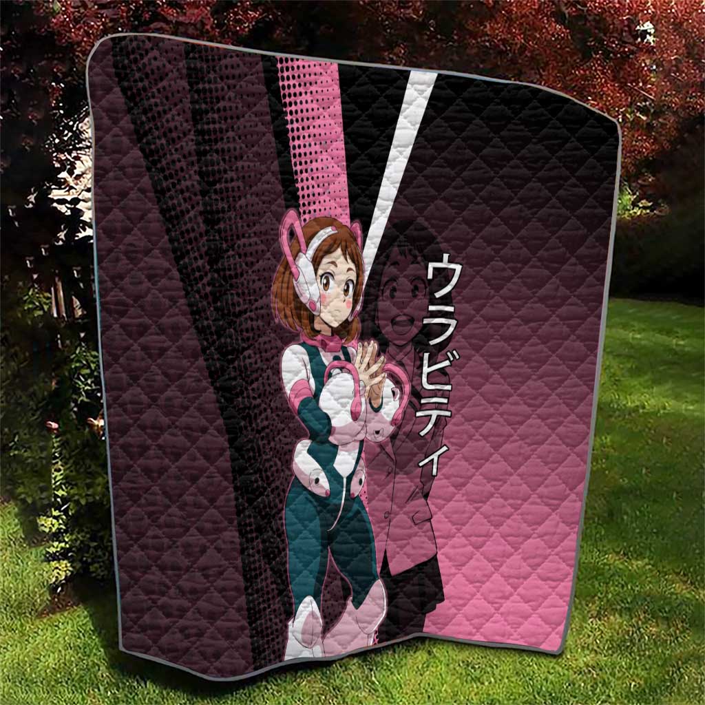 Ochaco Uraraka Uravity Quilt Japanese Comic Book Style