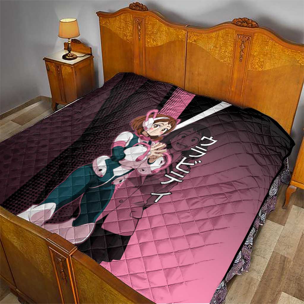 Ochaco Uraraka Uravity Quilt Japanese Comic Book Style