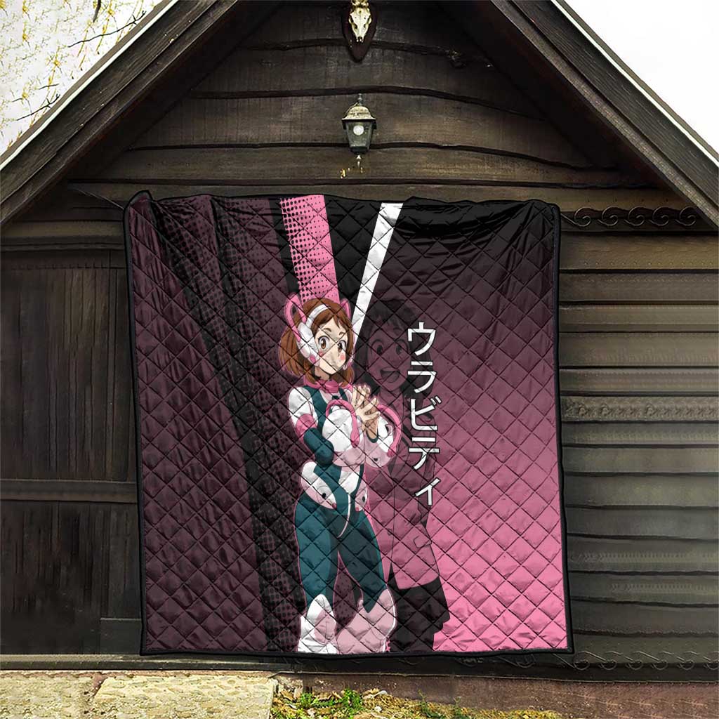 Ochaco Uraraka Uravity Quilt Japanese Comic Book Style